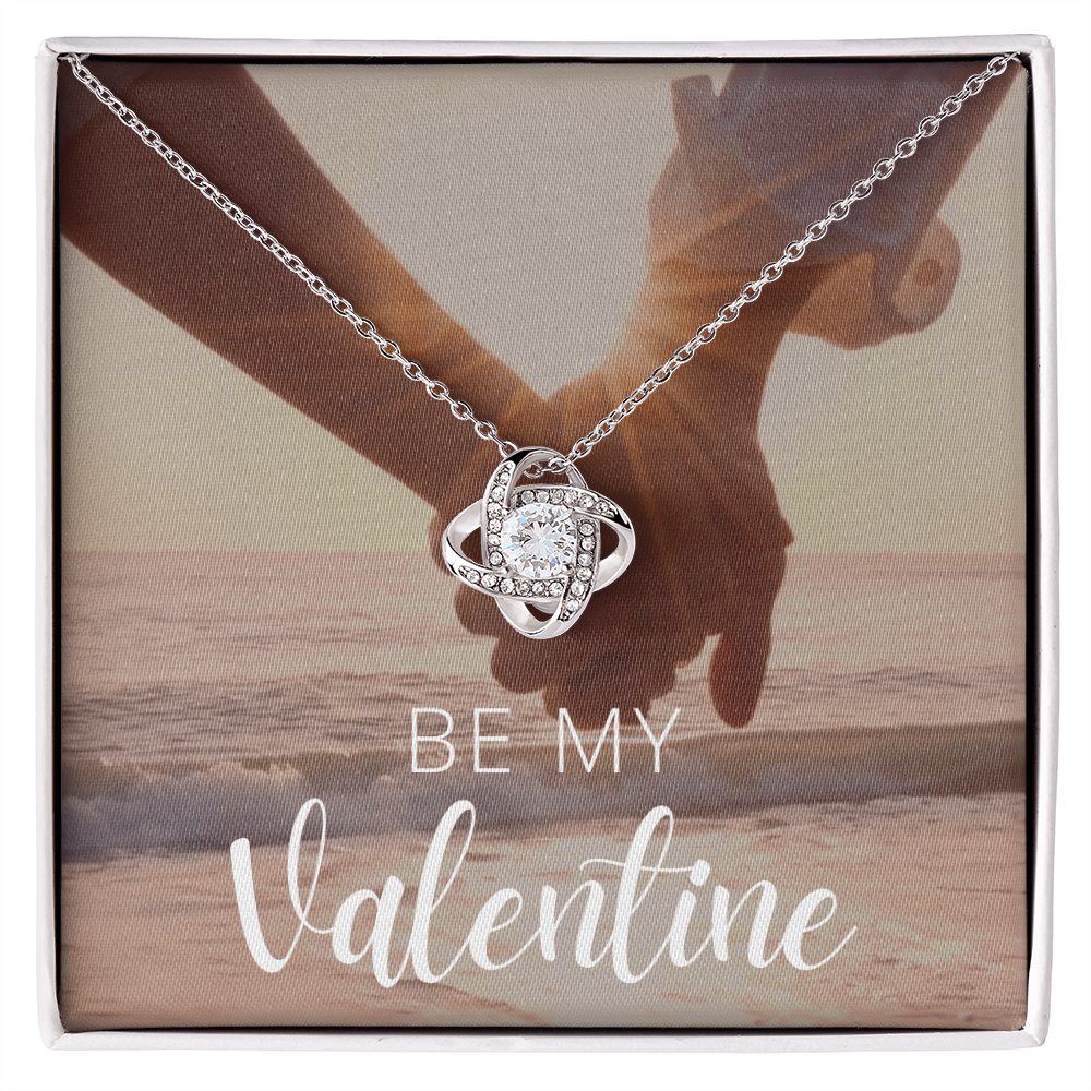 Happy Valentine's Day Necklace, Gift for Wife, Girlfriend, Necklace with Meaningful Card