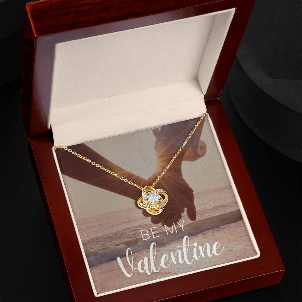 Happy Valentine's Day Necklace, Gift for Wife, Girlfriend, Necklace with Meaningful Card