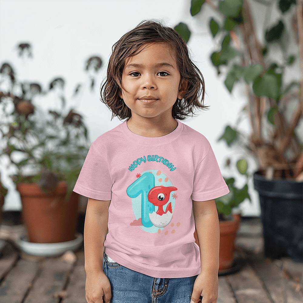 Dinosaur Birthday Tshirt, Happy Birthday Tshirt, Birthday Tshirt for 1 year old, tshirt for kids